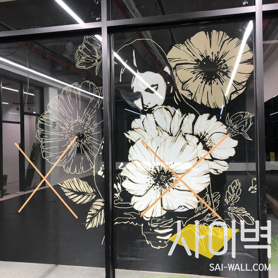 댄스 학원 인테리어 벽화 벽화 시공